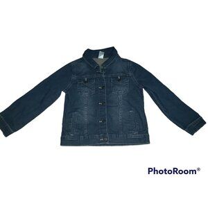 Girl's CARTERS Denim Jacket Jean Size 10 Pockets Button Front